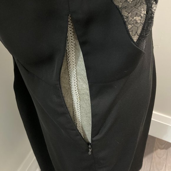 TWIK  l Black Dress with Lace Back l Size Medium - Picture 8 of 9